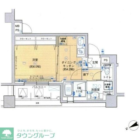 メインステージ上野の物件間取画像